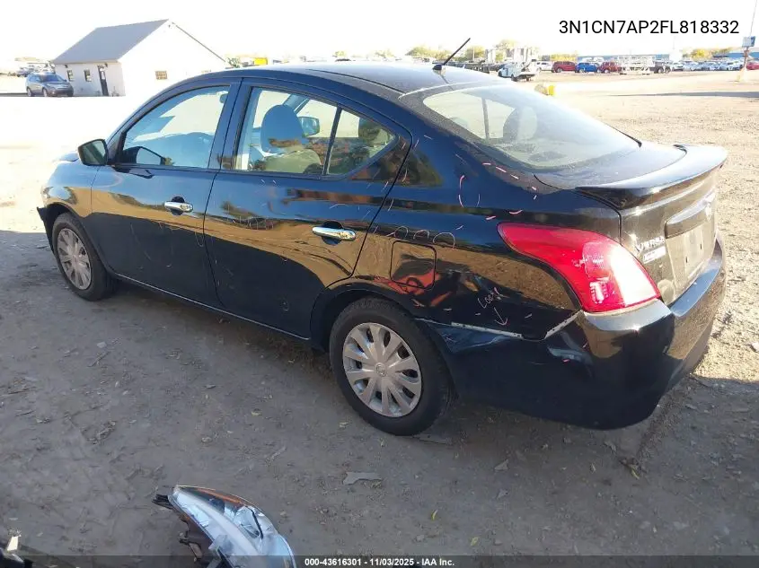 3N1CN7AP2FL818332 2015 Nissan Versa 1.6 Sv
