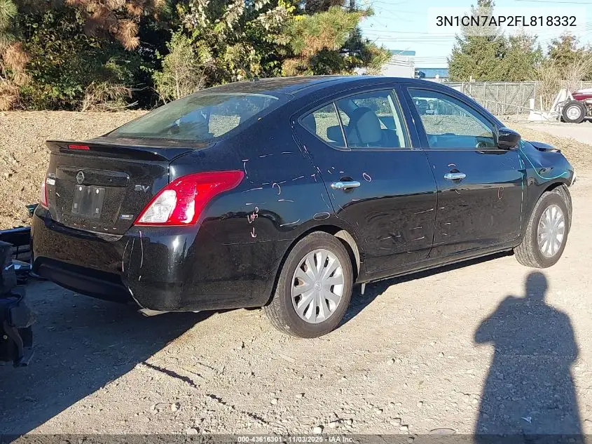 3N1CN7AP2FL818332 2015 Nissan Versa 1.6 Sv