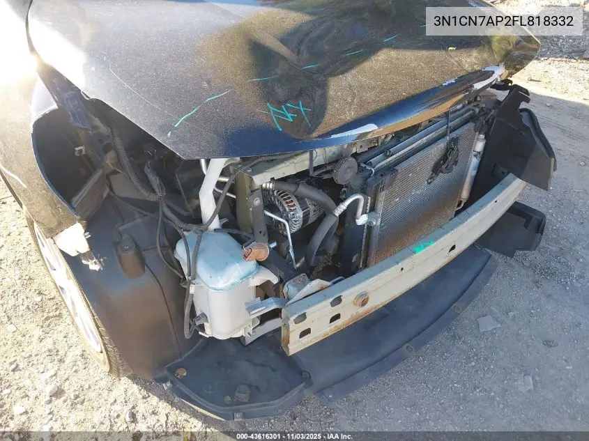 3N1CN7AP2FL818332 2015 Nissan Versa 1.6 Sv