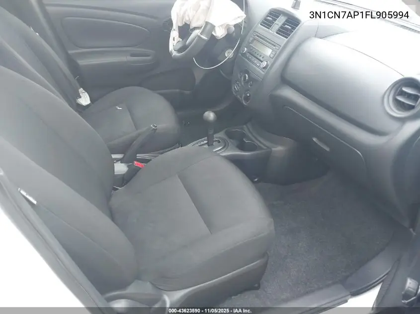 3N1CN7AP1FL905994 2015 Nissan Versa 1.6 S