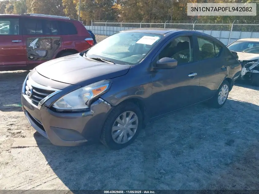 3N1CN7AP0FL942082 2015 Nissan Versa 1.6 Sv