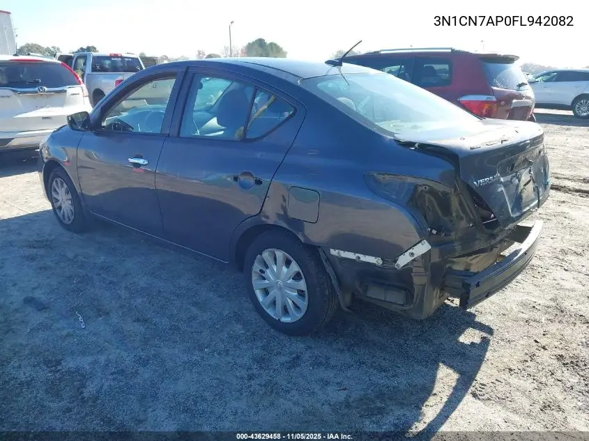 3N1CN7AP0FL942082 2015 Nissan Versa 1.6 Sv