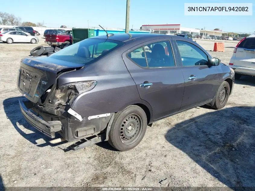 3N1CN7AP0FL942082 2015 Nissan Versa 1.6 Sv