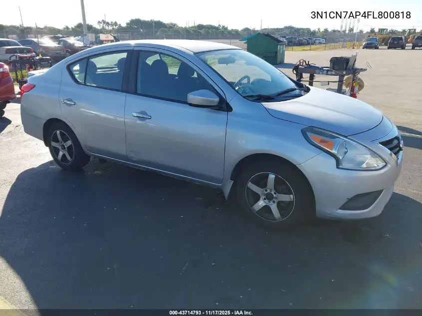 3N1CN7AP4FL800818 2015 Nissan Versa 1.6 Sv