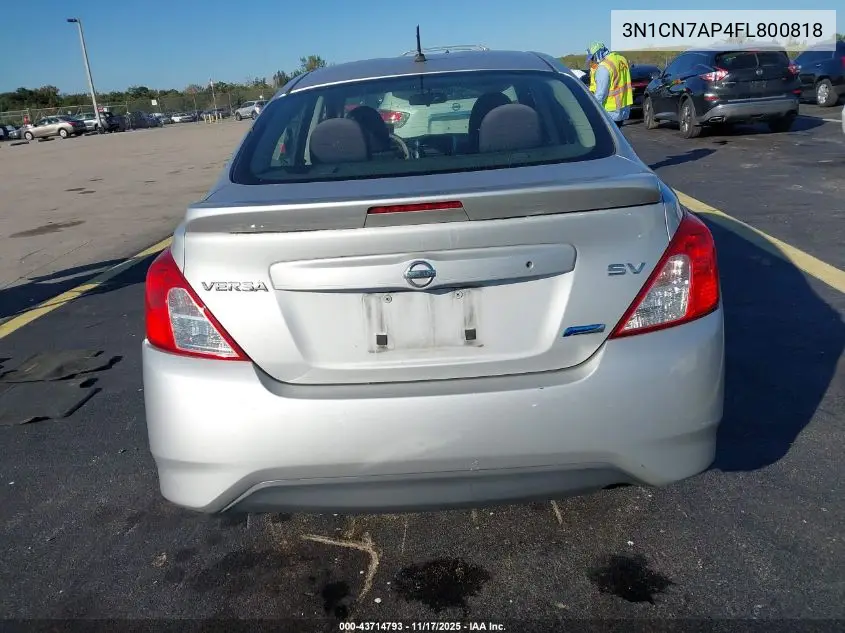 3N1CN7AP4FL800818 2015 Nissan Versa 1.6 Sv