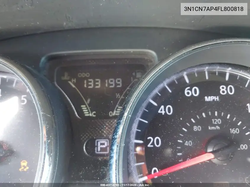 3N1CN7AP4FL800818 2015 Nissan Versa 1.6 Sv