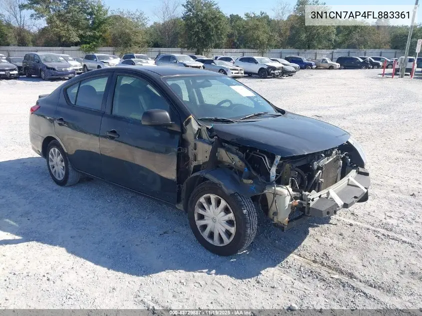 3N1CN7AP4FL883361 2015 Nissan Versa 1.6 S+