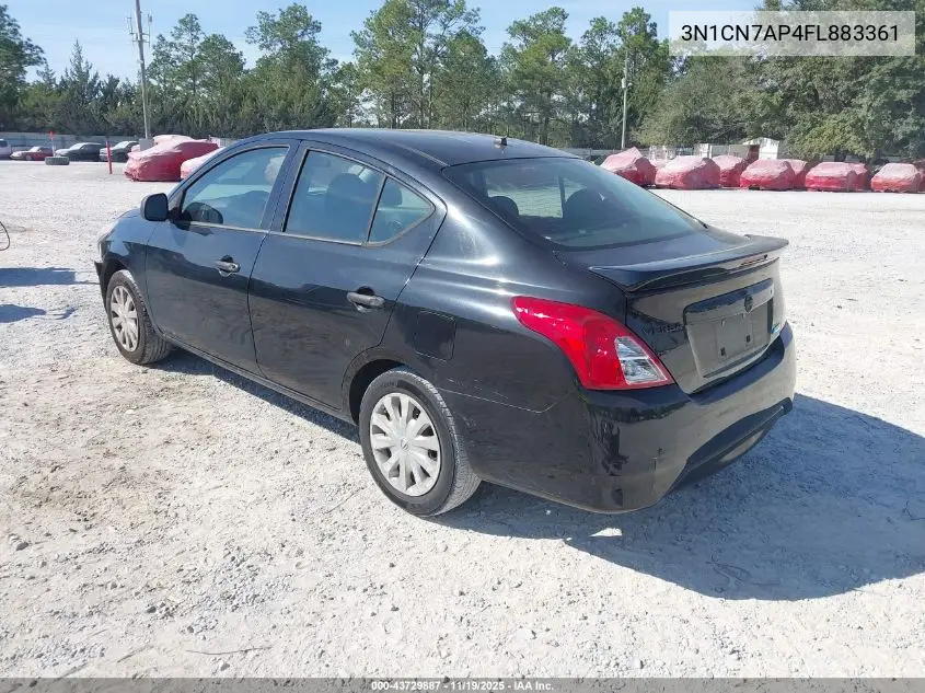 3N1CN7AP4FL883361 2015 Nissan Versa 1.6 S+