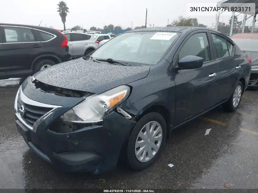 3N1CN7AP7FL823171 2015 Nissan Versa 1.6 Sv