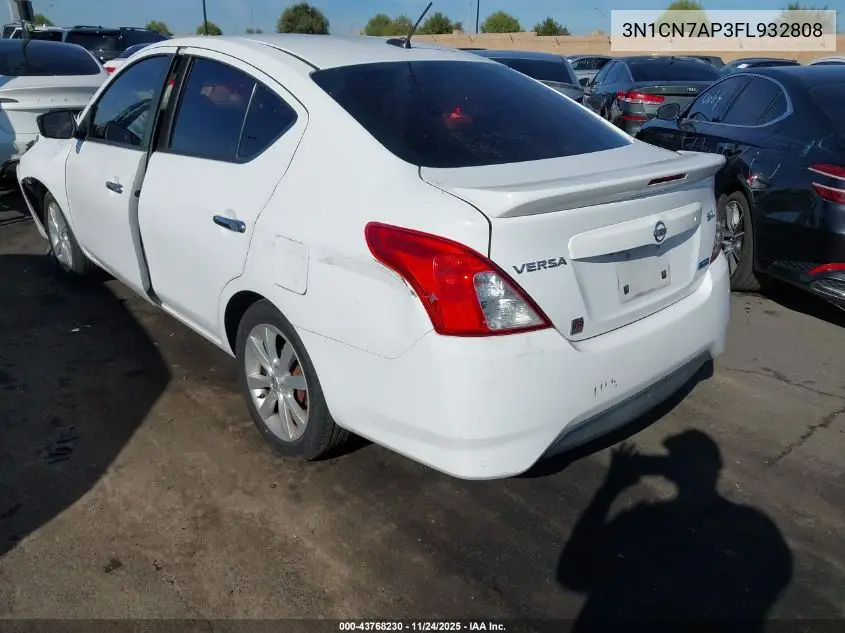 3N1CN7AP3FL932808 2015 Nissan Versa 1.6 Sl