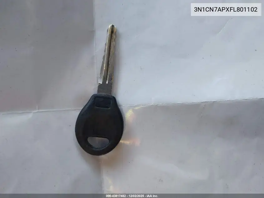 3N1CN7APXFL801102 2015 Nissan Versa 1.6 S