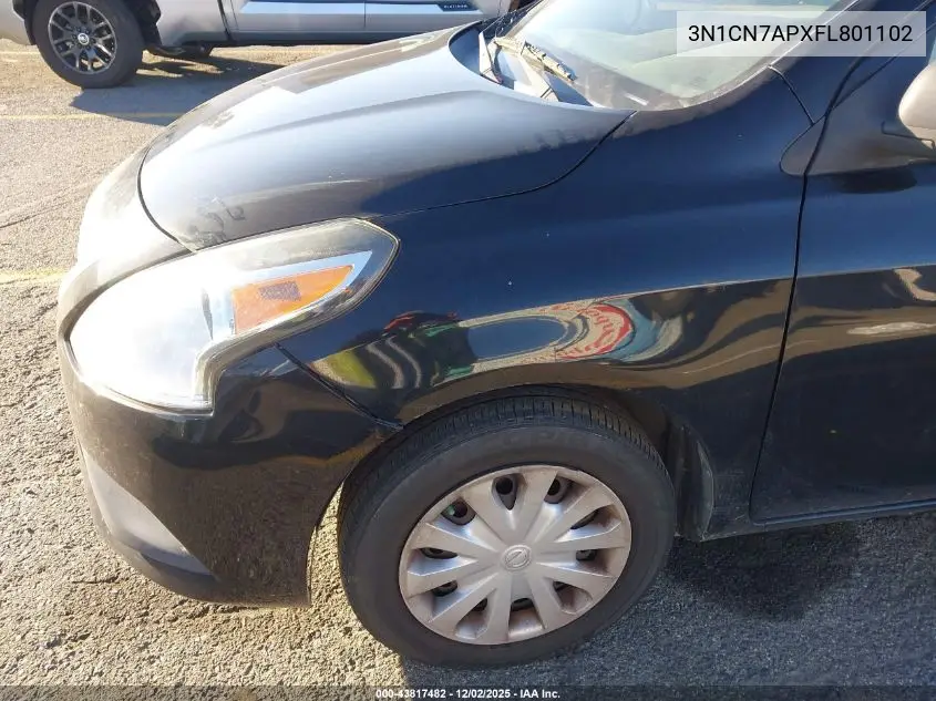 3N1CN7APXFL801102 2015 Nissan Versa 1.6 S