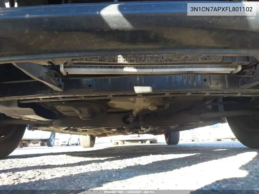 3N1CN7APXFL801102 2015 Nissan Versa 1.6 S
