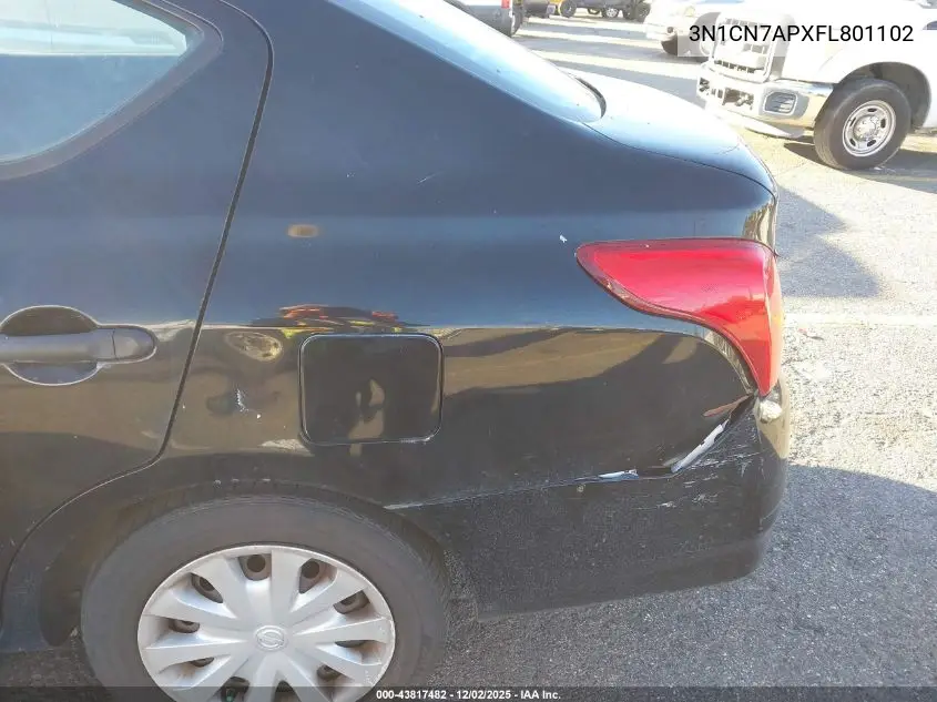 3N1CN7APXFL801102 2015 Nissan Versa 1.6 S
