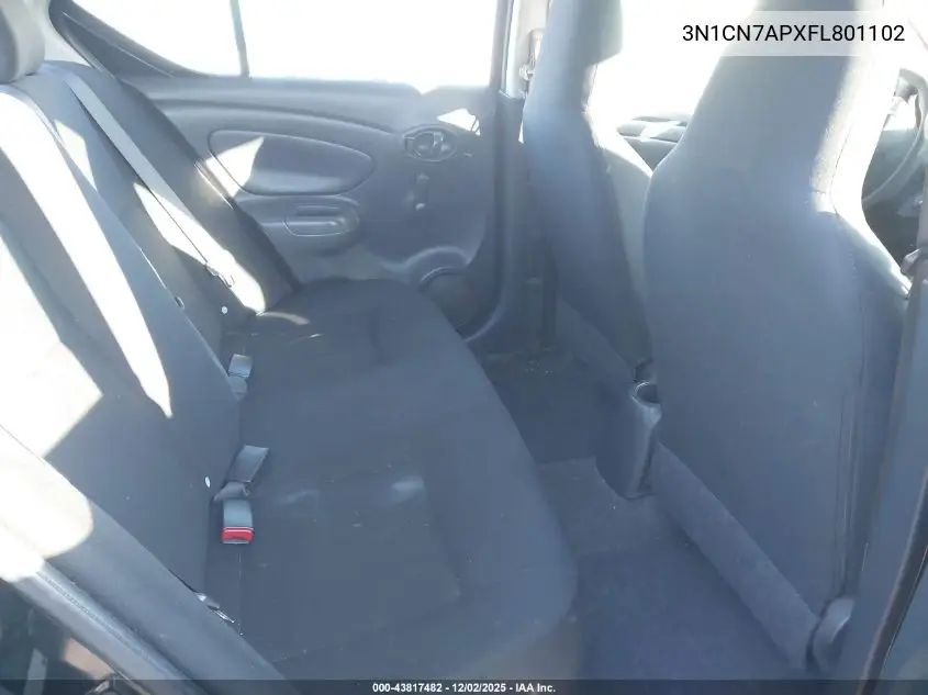3N1CN7APXFL801102 2015 Nissan Versa 1.6 S