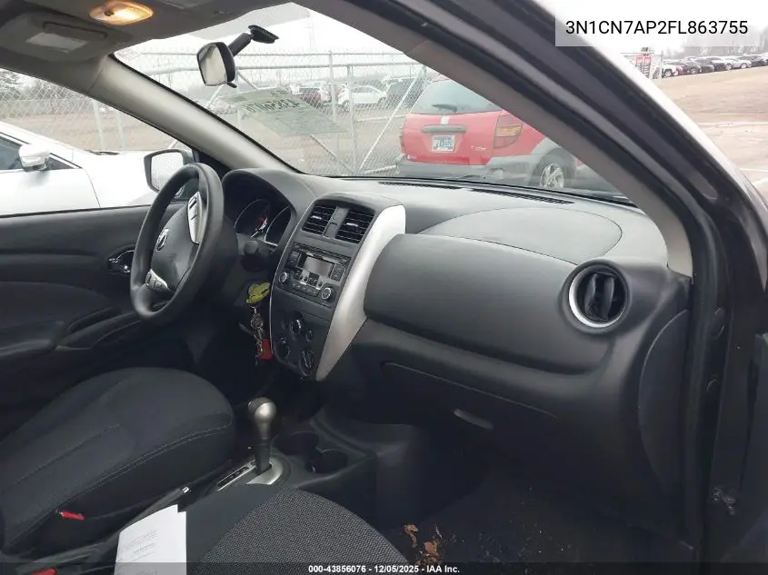 3N1CN7AP2FL863755 2015 Nissan Versa 1.6 Sv