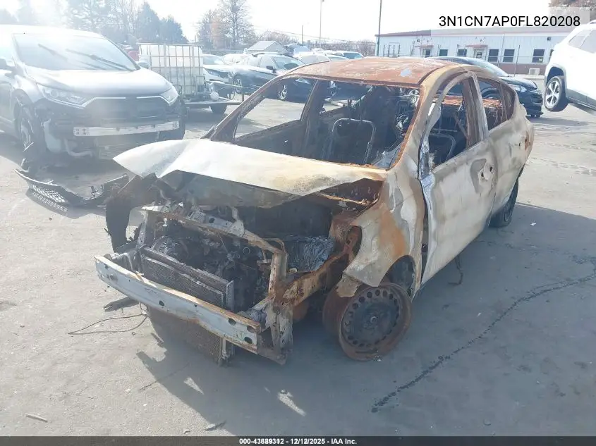 3N1CN7AP0FL820208 2015 Nissan Versa 1.6 S