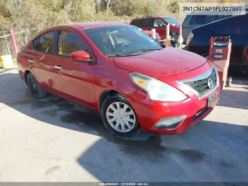 3N1CN7AP1FL927591 2015 Nissan Versa 1.6 Sv