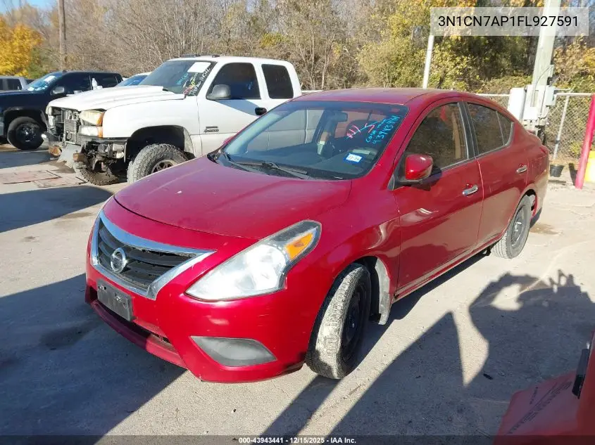 3N1CN7AP1FL927591 2015 Nissan Versa 1.6 Sv