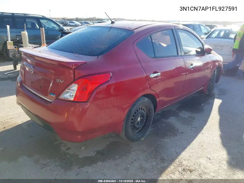 3N1CN7AP1FL927591 2015 Nissan Versa 1.6 Sv