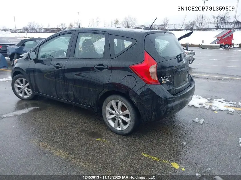 3N1CE2CP7GL359509 2016 Nissan Versa Note 1.6 S/1.6 Sl/1.6 Sr/1.6 Sv