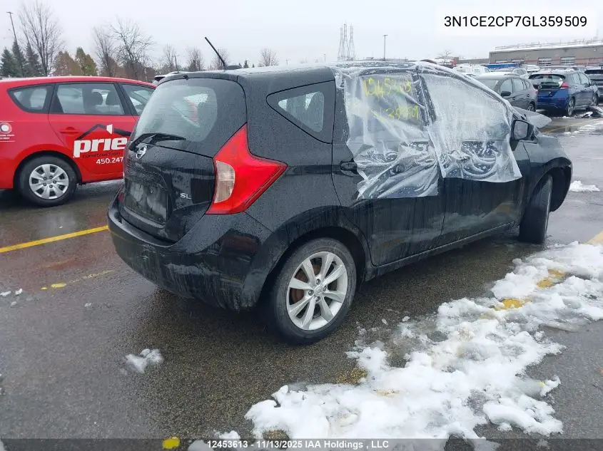 3N1CE2CP7GL359509 2016 Nissan Versa Note 1.6 S/1.6 Sl/1.6 Sr/1.6 Sv