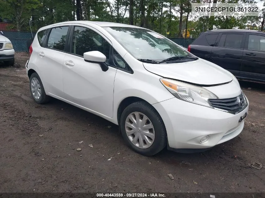 3N1CE2CP1GL361322 2016 Nissan Versa Note S (Sr)/S Plus/Sl/Sr/Sv