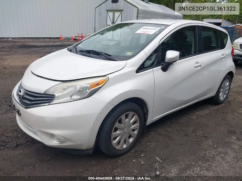 3N1CE2CP1GL361322 2016 Nissan Versa Note S (Sr)/S Plus/Sl/Sr/Sv