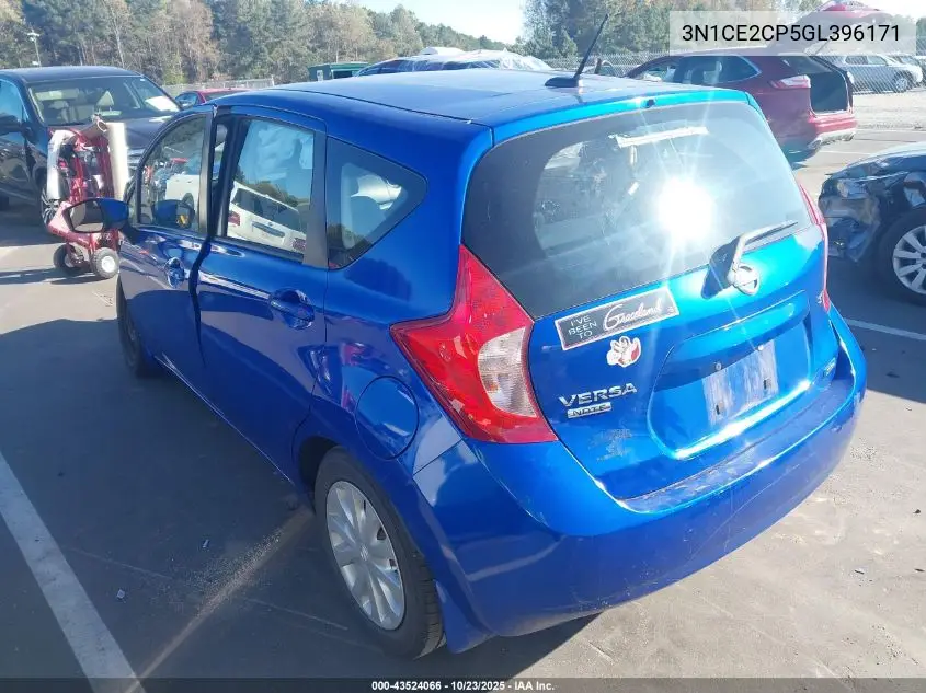 3N1CE2CP5GL396171 2016 Nissan Versa Note Sv