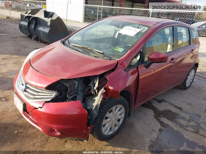 3N1CE2CP8GL367439 2016 Nissan Versa Note Sv