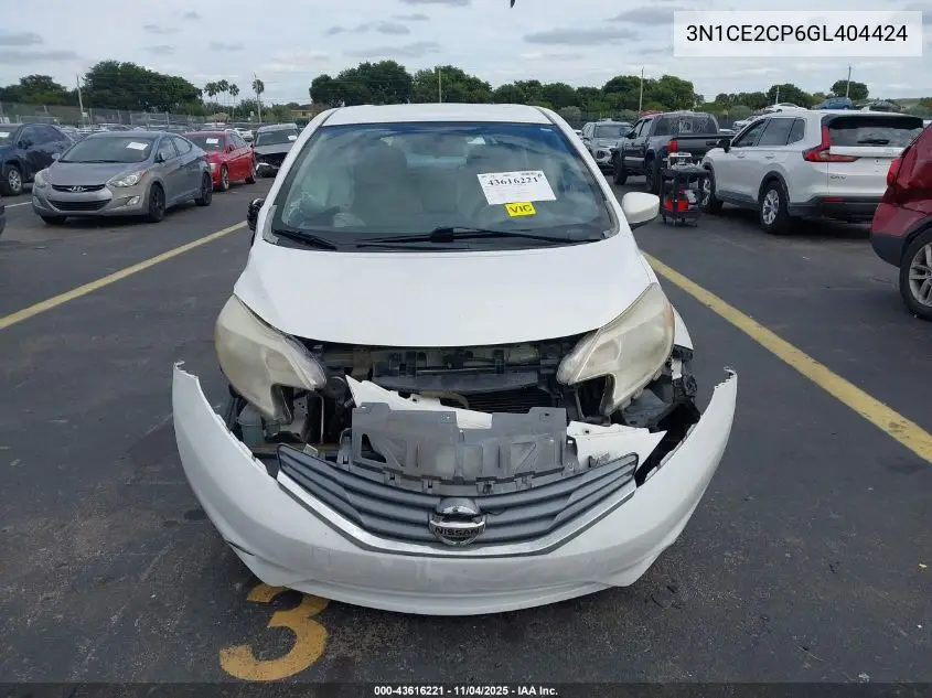 3N1CE2CP6GL404424 2016 Nissan Versa Note Sl