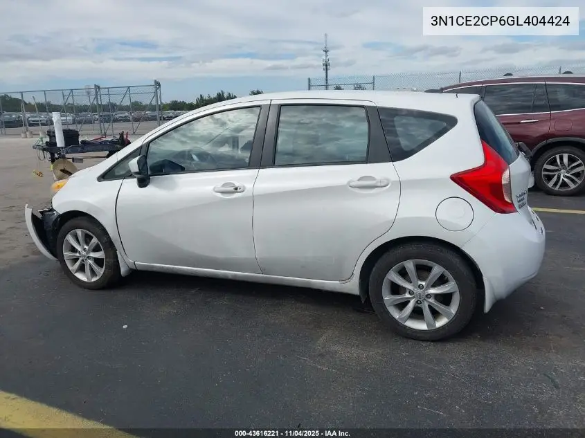 3N1CE2CP6GL404424 2016 Nissan Versa Note Sl