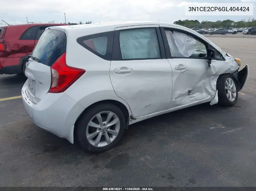3N1CE2CP6GL404424 2016 Nissan Versa Note Sl