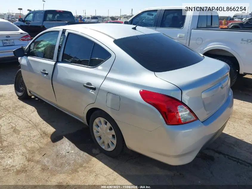 3N1CN7AP4GL866254 2016 Nissan Versa 1.6 S