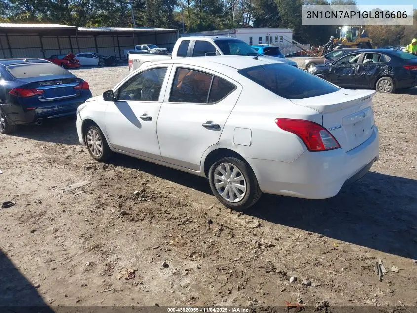 3N1CN7AP1GL816606 2016 Nissan Versa 1.6 S+