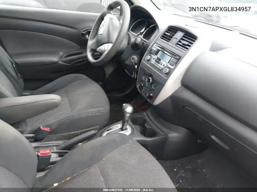 3N1CN7APXGL834957 2016 Nissan Versa 1.6 S/1.6 S+/1.6 Sl/1.6 Sv