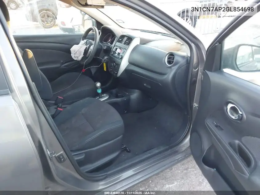 3N1CN7AP2GL854698 2016 Nissan Versa 1.6 S/1.6 S+/1.6 Sl/1.6 Sv