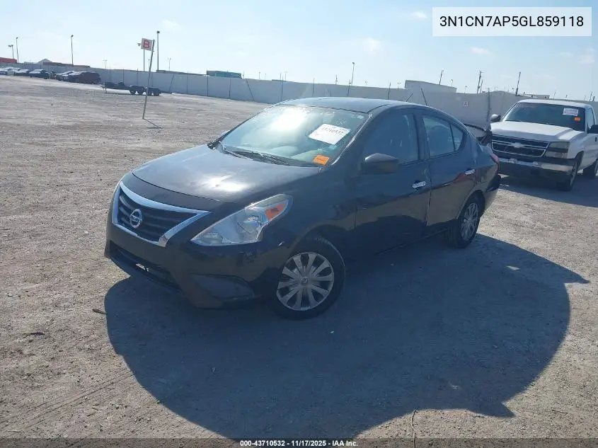 3N1CN7AP5GL859118 2016 Nissan Versa 1.6 S/1.6 S+/1.6 Sl/1.6 Sv