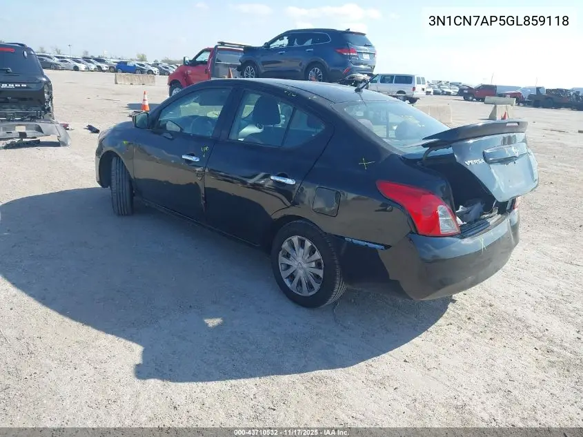 3N1CN7AP5GL859118 2016 Nissan Versa 1.6 S/1.6 S+/1.6 Sl/1.6 Sv