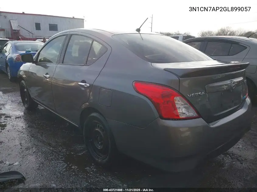 3N1CN7AP2GL899057 2016 Nissan Versa 1.6 S/1.6 S+/1.6 Sl/1.6 Sv