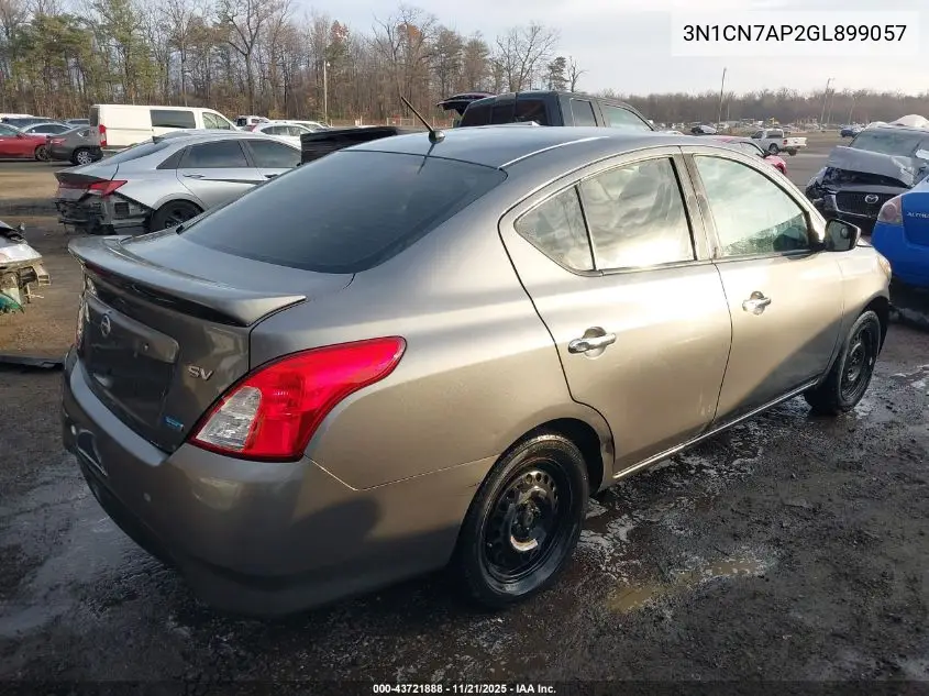 3N1CN7AP2GL899057 2016 Nissan Versa 1.6 S/1.6 S+/1.6 Sl/1.6 Sv