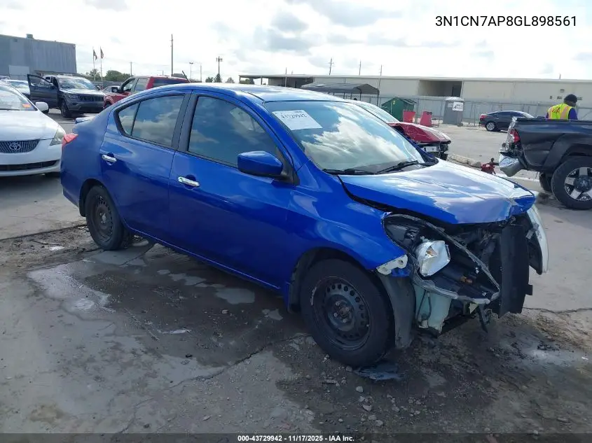 3N1CN7AP8GL898561 2016 Nissan Versa 1.6 Sv