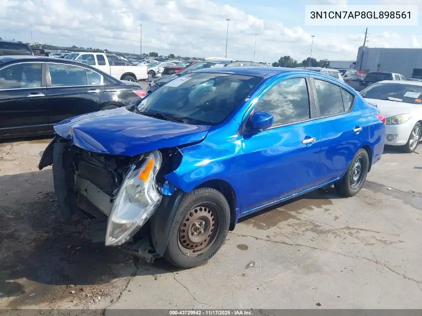3N1CN7AP8GL898561 2016 Nissan Versa 1.6 Sv