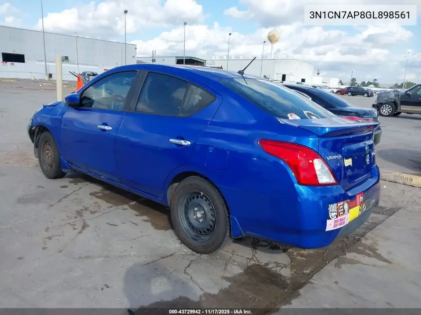 3N1CN7AP8GL898561 2016 Nissan Versa 1.6 Sv