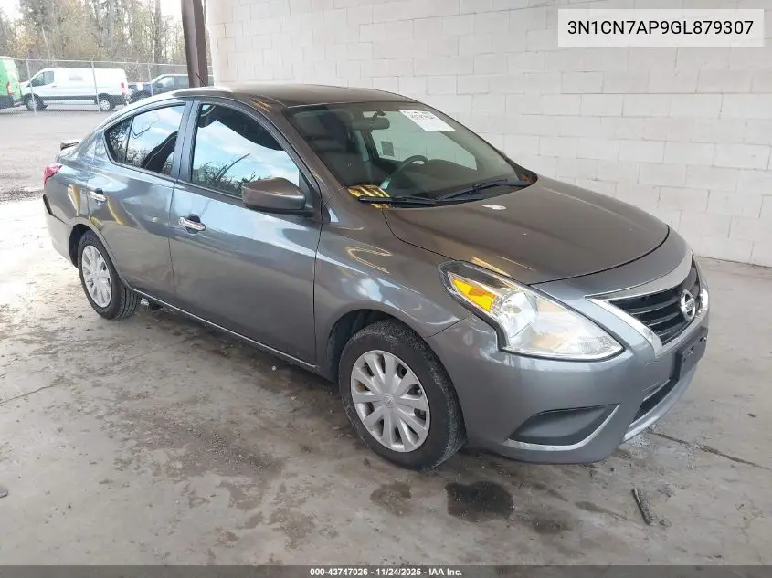 3N1CN7AP9GL879307 2016 Nissan Versa 1.6 Sv