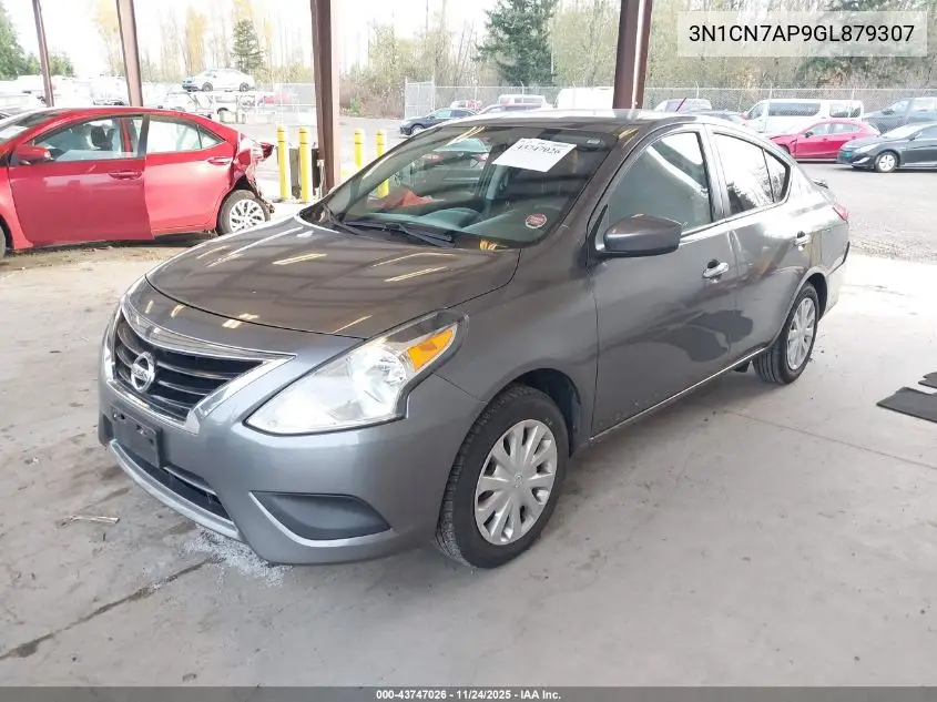 3N1CN7AP9GL879307 2016 Nissan Versa 1.6 Sv