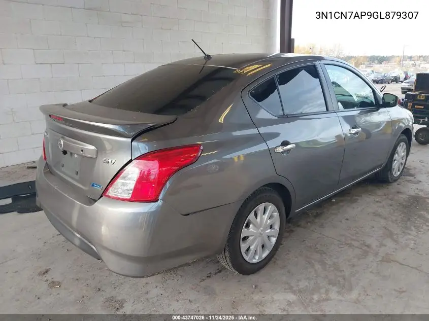 3N1CN7AP9GL879307 2016 Nissan Versa 1.6 Sv
