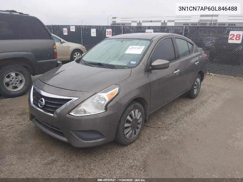 3N1CN7AP6GL846488 2016 Nissan Versa 1.6 Sv