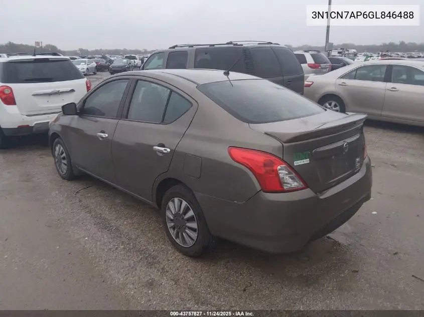 3N1CN7AP6GL846488 2016 Nissan Versa 1.6 Sv