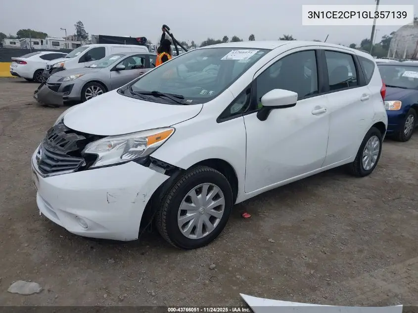 3N1CE2CP1GL357139 2016 Nissan Versa Note S (Sr)/S Plus/Sl/Sr/Sv